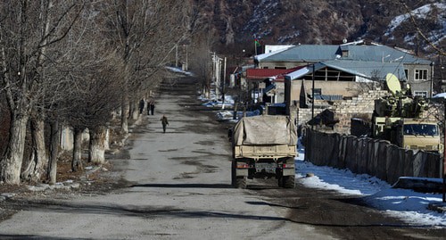 Azerbaijani military truck, January 8, 2021. Photo by Aziz Karimov for the Caucasian Knot