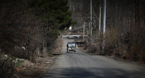 One of the central streets in the town of Zangilan. Photo by Aziz Karimov for the Caucasian Knot