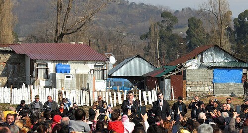 Houses in the dwelling settlement "Dream City" in Batumi. Photo by the press service of the Georgian Government https://www.facebook.com/GeorgianGovernment/photos/pcb.1602184726586092/1602183863252845/?type=3&amp;amp;theater