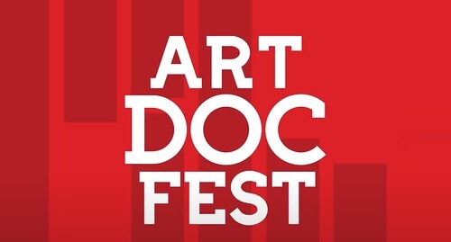 Logo of the “Artdocfest” documentary film festival. Screenshot of the video by the “Artdocfest” https://www.youtube.com/channel/UCNorm94TaD5MfZiT6_LNgyg