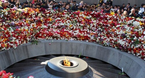 Tsitsernakaberd, the Armenian Genocide memorial complex. Photo by Tigran Petrosyan for the "Caucasian Knot"