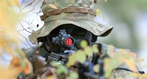 An Armenian military serviceman. Photo: press service of the Ministry of Defence of Armenia