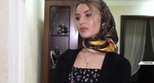 Khalimat Taramova. Screenshot of the video Instagram.com/Grozny.tv