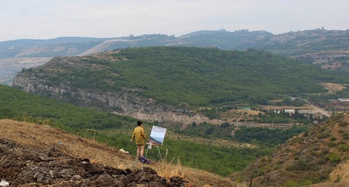 A view of the city of Shushi from Stepanakert. Nagorno-Karabakh. July 11, 2021. Photo by Alvard Grigoryan for the "Caucasian Knot"