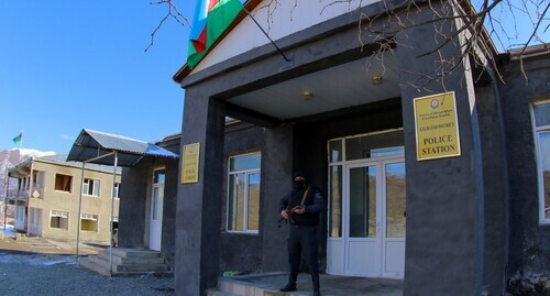 Azerbaijani police department in Nagorno-Karabakh. Photo by Aziz Karimov for the Caucasian Knot