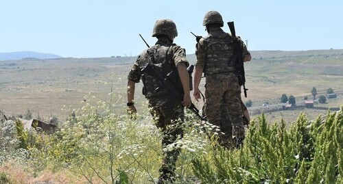 Armenian soldiers. August 2021. Photo by the press service of the Armenian Ministry of Defence https://mil.am/ru/news/9784