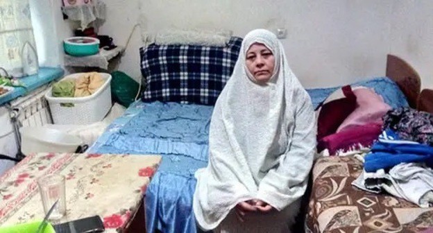 Lara Khadjmukhamad in a room of the "Terek" Sanatorium in Nalchik, October 10, 2021. Photo by Lyudmila Maratova for the Caucasian Knot