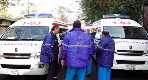 Ambulance drivers in Yerevan. Screenshot of the video by NEWS AM https://www.youtube.com/watch?v=hz32Bj62msE