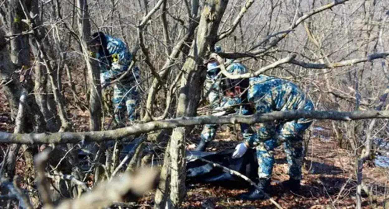 Search team of the State Emergency Service of Nagorno-Karabakh. Screenshot of a post on the Facebook page, https://www.facebook.com/RescueServiceOfTheNKR