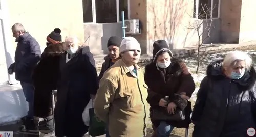 Participants of a protest action in Yerevan. Screenshot: https://www.youtube.com/watch?v=61s6s9tPOhY