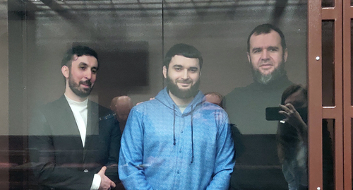 Abdulmumin Gadjiev in a courtroom. Photo by Konstantin Volgin for the Caucasian Knot