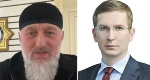 Adam Delimkhanov (on the left), Alexander Zakuskin. Collage by the "Caucasian Knot". Screenshot of the video https://www.youtube.com/watch?v=rbnYk0E72lY, photo by the press service of the Meshchansky District administration (Moscow) https://meschanka.mos.ru/upload/medialibrary/7da/22.jpg Adam Delimkhanov (on the left), Alexander Zakuskin. Collage by the "Caucasian Knot". Screenshot of the video https://www.youtube.com/watch?v=rbnYk0E72lY, photo by the press service of the Meshchansky District administration (Moscow) https://meschanka.mos.ru/upload/medialibrary/7da/22.jpg