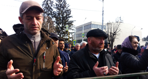 A rally held in Nalchik to mark the 78th anniversary of the deportation of the Balkar people. Photo by Lyudmila Maratova for the "Caucasian Knot"