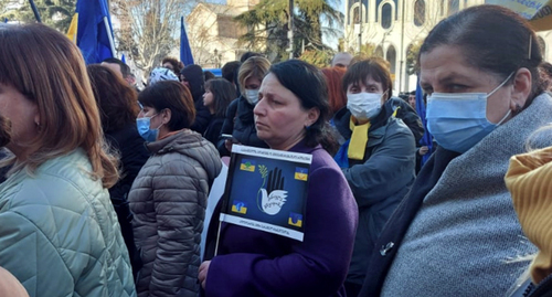 Participants of the action in Tbilisi. Photo by G. Gotua for the "Caucasian Knot"