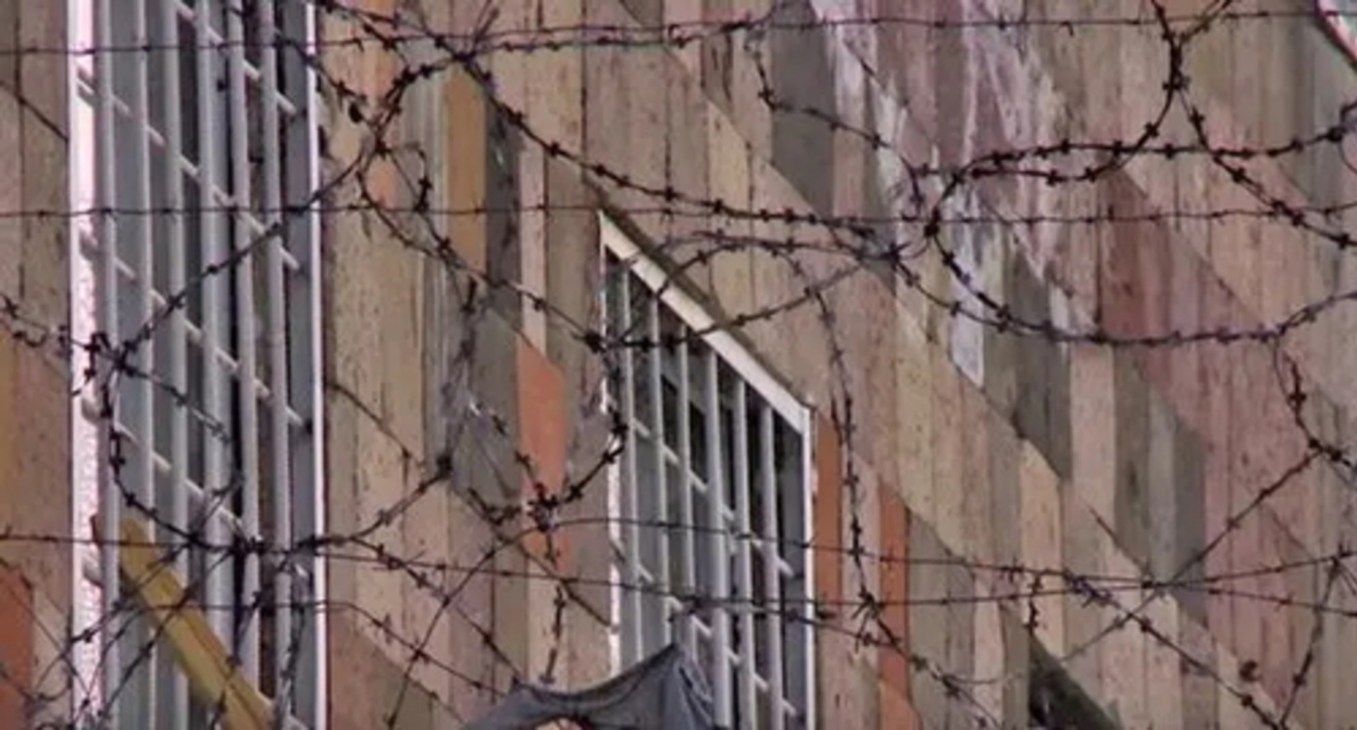 A prison. Image made from video posted by the UN at: https://www.youtube.com/watch?v=YWfJroYZo5Q