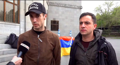 Arthur Avagyan and Nver Kirakosyan. Screenshot of the video by the NEWS AM
https://www.youtube.com/watch?v=zqqYPtcgdnI