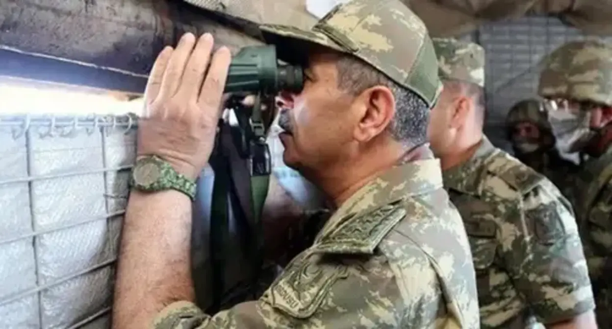 Soldiers of the Azerbaijani Army. Photo by the press service  of the Azerbaijani Ministry of Defence