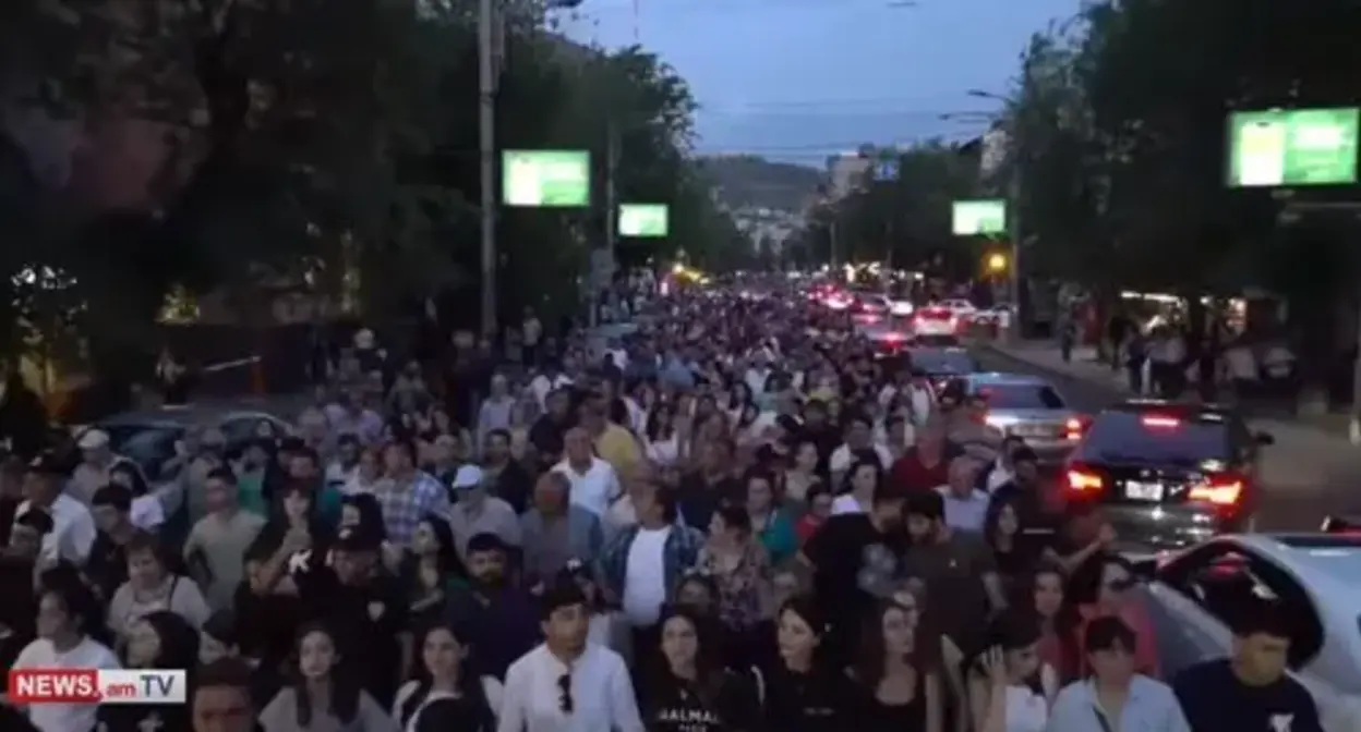 The opposition rally in Yerevan on May 31, 2022. Screenshot of the video https://www.youtube.com/watch?v=yzIbwIEm-X4