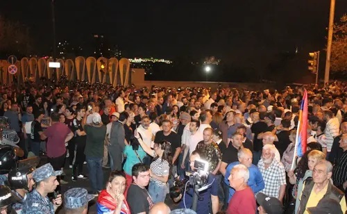 Protesters in Yerevan, June 2022. Photo by Tigran Petrosyan for the Caucasian Knot