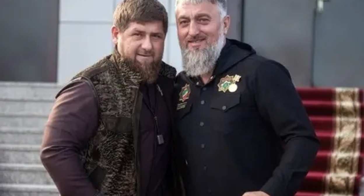 Ramzan Kadyrov (left) annd Adam Delimkhanov. Photo: https://chechnyatoday.com/