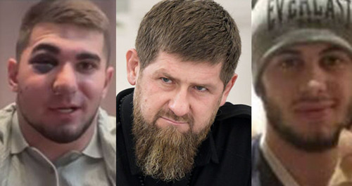 Askhab Tamaev, Ramzan Kadyrov and Dibir Makhmudov (from left to right). Collage made by the Caucasian Knot. Screenshot: https://www.youtube.com/watch?v=wvC8ocxAF0o grozny.tv