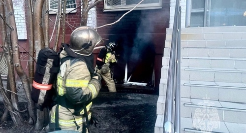 Consequences of the arson of the military commissariat (registration and enlistment office) in Murmansk. Photo: press service of the Ministry of Emergency Situations of the Murmansk region https://vk.com/mchs_murmansk?w=wall-98884639_26608