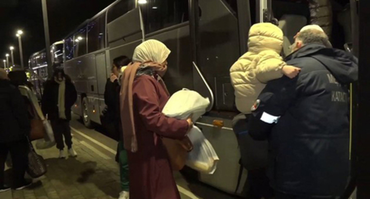 Refugees from Palestine in Karachay-Cherkessia. Screenshot of the video https://t.me/rashid_temrezov/4538