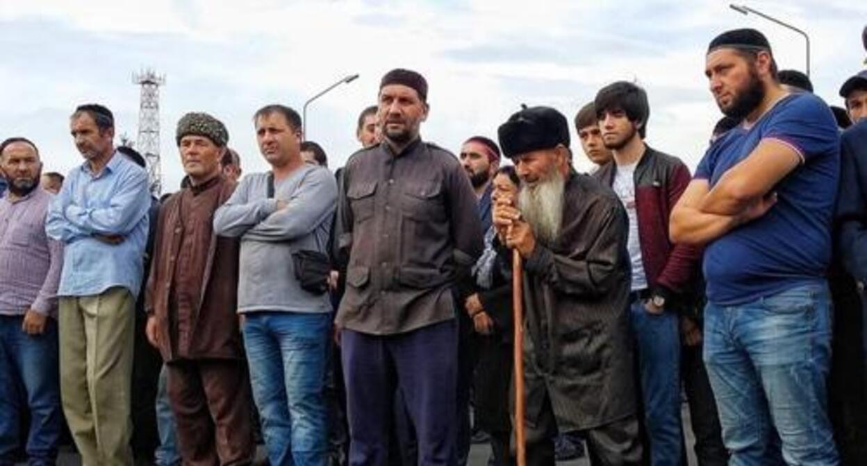 Participants of the rally in Magas. Photo by Umar Yovloy for the "Caucasian Knot"