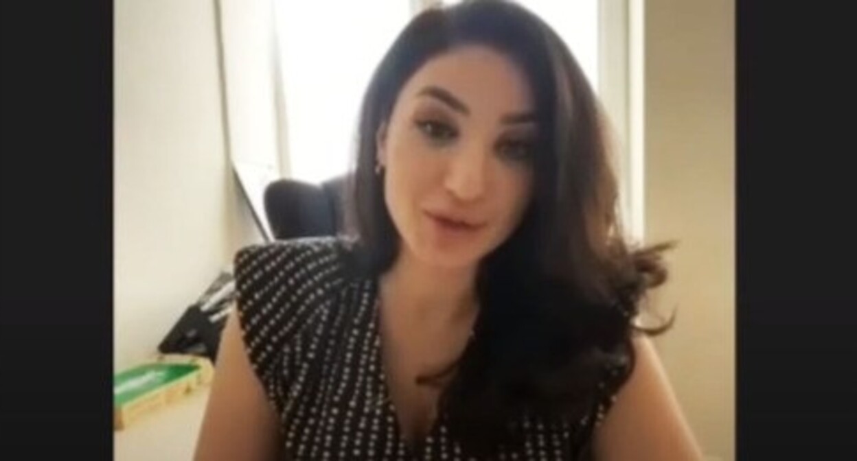 Diana Tsipinova. Screenshot of a video by the Council of Young Lawyers of the Moscow Region https://www.youtube.com/watch?v=tyhDZqaCy5I