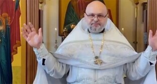 Archpriest Andrei Drugai. Screenshot of a video posted on Andrei Kuraev's LiveJournal on June 25, 2024 https://diak-kuraev.livejournal.com/4563502.html