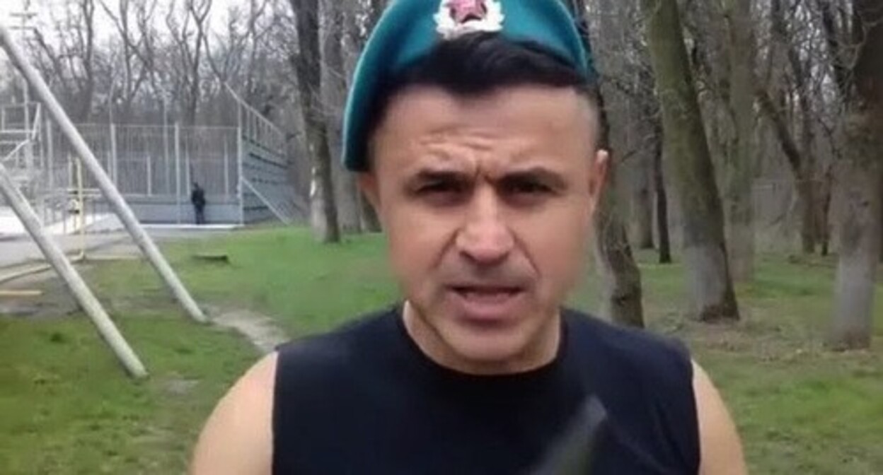 Askhabali Alibekov. Screenshot of a video posted on the “Dikiy Desantnik” (Wild Paratrooper) YouTube channel https://www.youtube.com/watch?v=Xf4kH0cCmKE