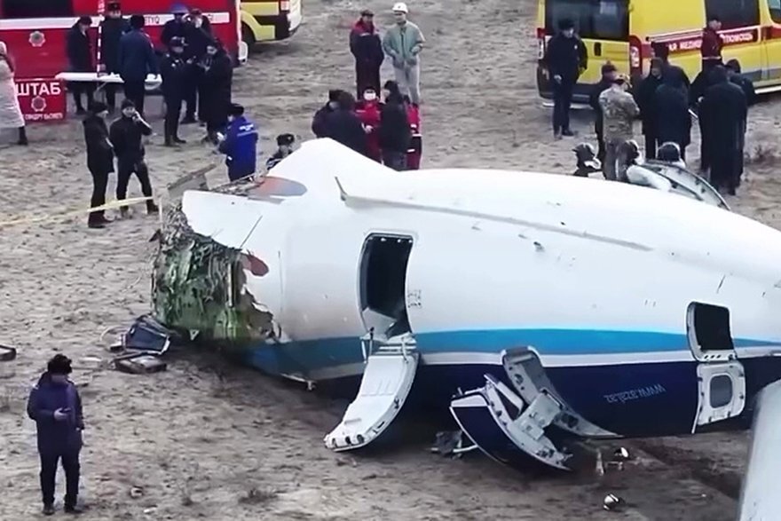 The crash of an Azerbaijan Airlines plane flying from Baku to Grozny. Photo by the Ministry of Emergency Situations of the Republic of Kazakhstan The crash of an Azerbaijan Airlines plane flying from Baku to Grozny. Photo by the Ministry of Emergency Situations of the Republic of Kazakhstan