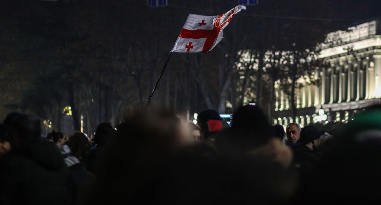 Protesters in Tbilisi. Photo by Aziz Karimov for the "Caucasian Knot"