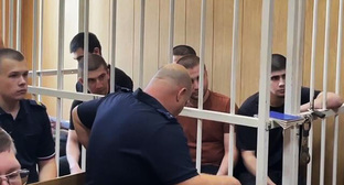 Convicts with in the case of riots at the Makhachkala Airport: screenshot of the video from the Telegram channel of the press service of the Kuban (Krasnodar Territorial) Courts 