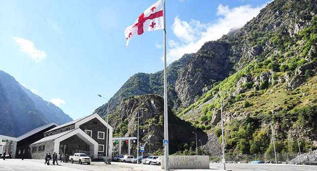 A checkpoint entering Georgia. Photo: News-Georgia https://www.newsgeorgia.ge/ A checkpoint entering Georgia. Photo: News-Georgia https://www.newsgeorgia.ge/
