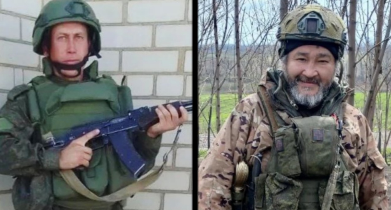 Viktor Salnikov, Sabir Kabdukulov. Photo from the Volodarsky District Administration Telegram channel https://t.me/regionvol/ Collage by "Caucasian Knot" Viktor Salnikov, Sabir Kabdukulov. Photo from the Volodarsky District Administration Telegram channel https://t.me/regionvol/ Collage by "Caucasian Knot"