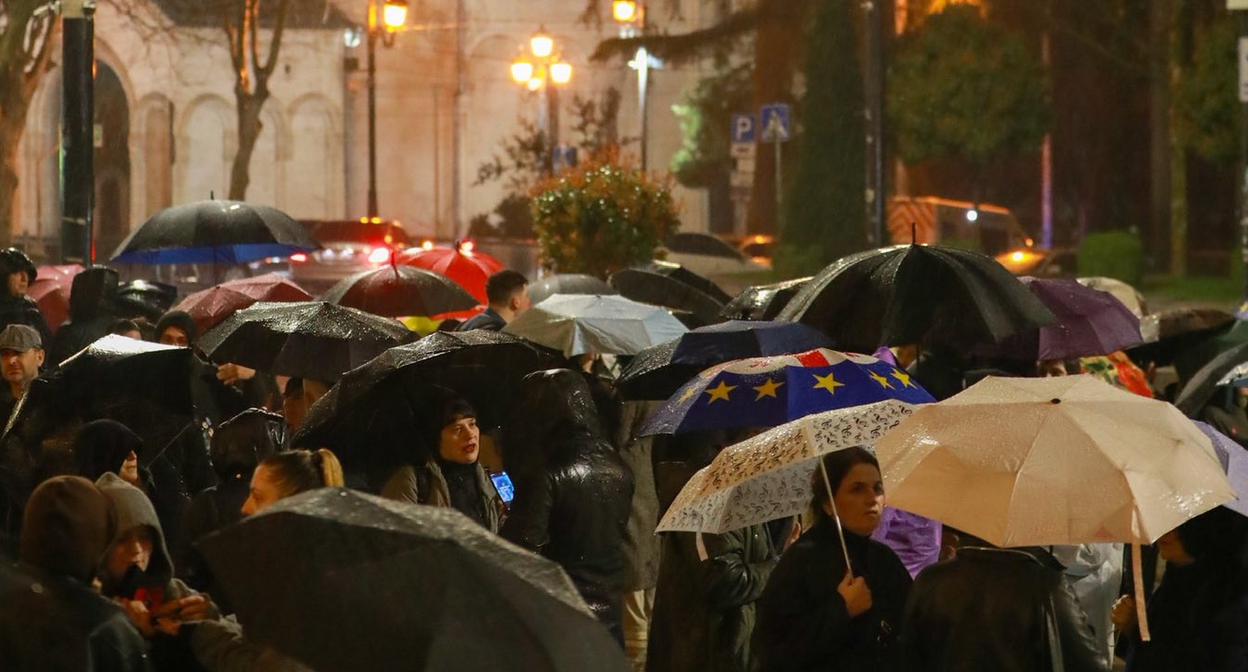 Pro-European protests in Tbilisi continue for the 483rd day in a row. Photo: MO SE / Facebook Pro-European protests in Tbilisi continue for the 483rd day in a row. Photo: MO SE / Facebook