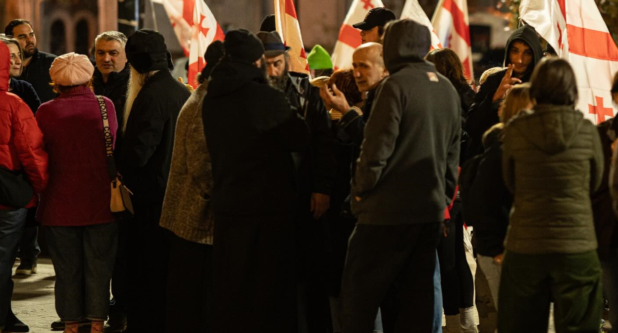 A still of protesters outside the Georgian Parliament on the 504th day of continuous protests. Photo: Publika / Facebook A still of protesters outside the Georgian Parliament on the 504th day of continuous protests. Photo: Publika / Facebook