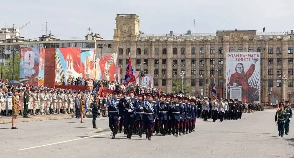 Parade in Volgograd. May 9, 2026. Photo: Volgograd Region Administration https://t.me/rgn_34/ Parade in Volgograd. May 9, 2026. Photo: Volgograd Region Administration https://t.me/rgn_34/