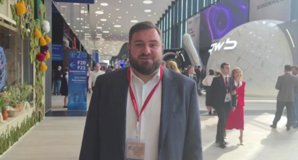 Mikael Badalyan. A still from a video from his Telegram channel, June 3, 2026, https://t.me/mikayelbad/47690. Mikael Badalyan. A still from a video from his Telegram channel, June 3, 2026, https://t.me/mikayelbad/47690.