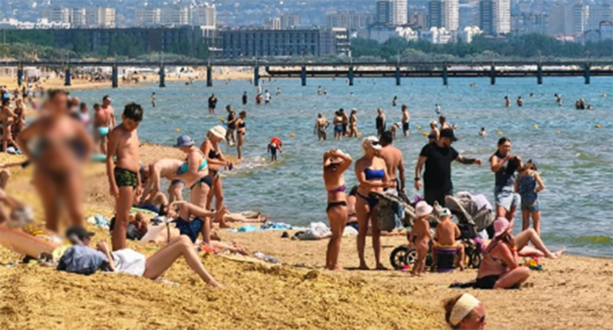 Anapa beach. June 2026. Photo: https://t.me/makovozovy/61661 Anapa beach. June 2026. Photo: https://t.me/makovozovy/61661