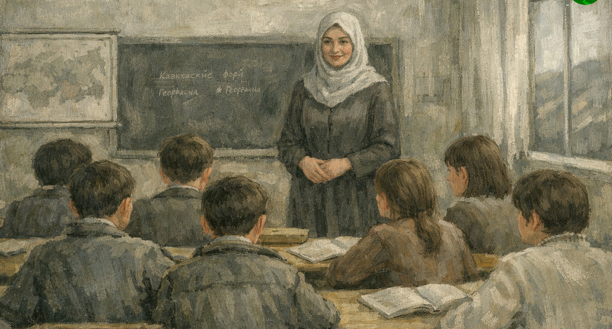 School classroom. Illustration created by "Caucasian Knot" using AI in the Copilot program. School classroom. Illustration created by "Caucasian Knot" using AI in the Copilot program.